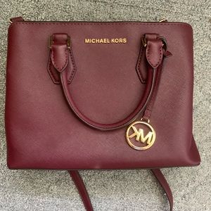 Michael Kors Burgundy Crossbody Bag
